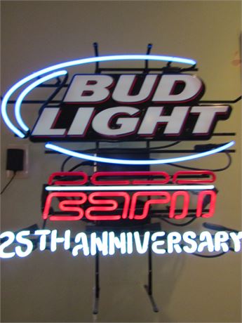 BUD LIGHT ESPN 25 Anniversary Neon Sign,, !!!!!!!!!!!!!!!!