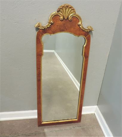 Gold Tone Wall Mounted Mirror