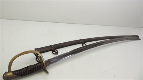 ROBY US 1864 SABER SWORD and SCABBORD
