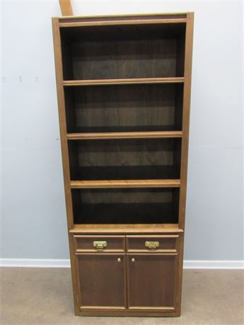 Large Wood Display/Storage Cabinet