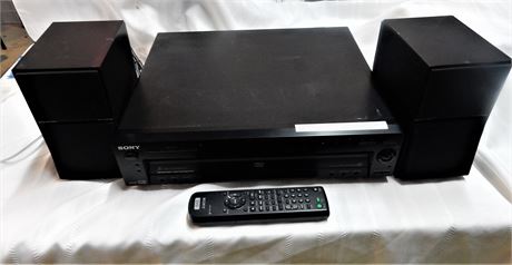 Sony CD/DVModel DVP-NC600 AC 120V 60HZ 13 W and Two Bang & Olusfon Speakers