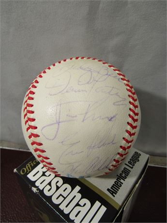 Autographed 1994 Indians Team Ball