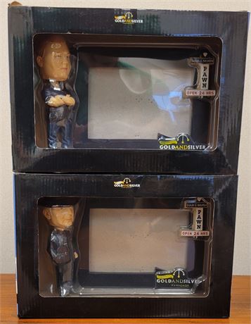 Big Hoss & The Old Man Bobblehead Picture Frame Lot of 2
