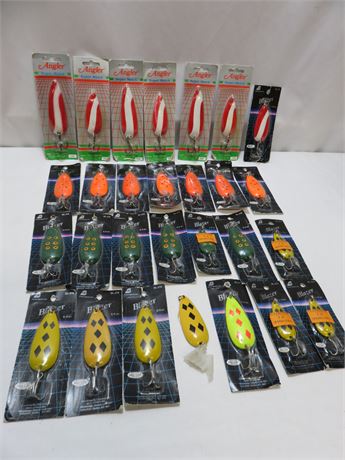 Assorted Fishing Spoon Lures Lot