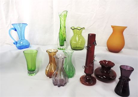 Collectible Blown Glass / Crackle Glass