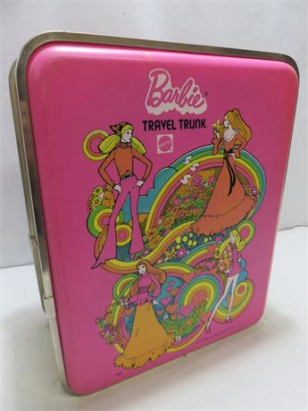 Vintage 1976 BARBIE Travel Trunk & Dolls