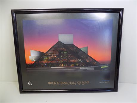 Signed Charles M Gentile "The Rock and Roll Hall of Fame and Museum" Photo/Print