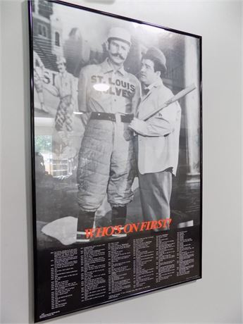 Abbott and Costello " Who's On First?" Poster