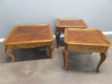 Cherry Coffee & End Table Set