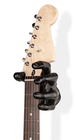GUITARGRIP Guitar Wall Mount Hanger Left Hand (Black)