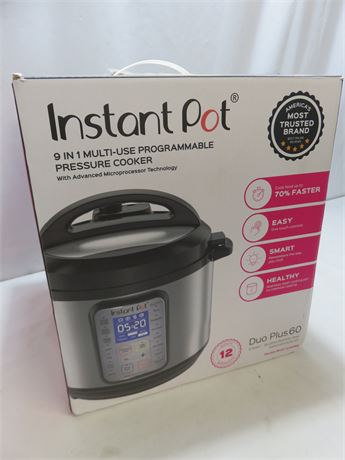 INSTANT POT 6 Qt. 9-in-1 Multi-Use Programmable Pressure Cooker