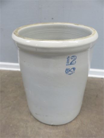 12 Gallon Stoneware Crock