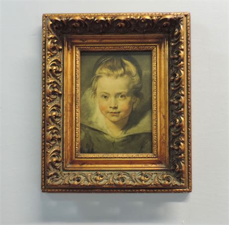 Framed 'Portrait of a Child' / RUBENS