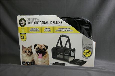 Collapsible Sherpa Lined Pet Carrier