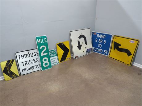 8 Street & Highway Signs