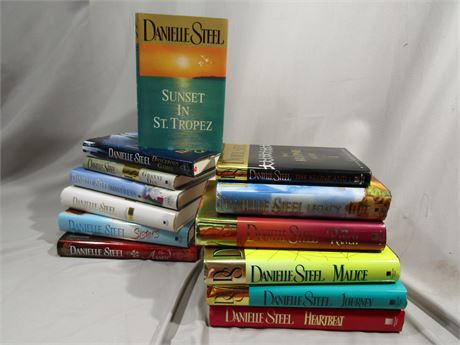 Danielle Steel Fiction Hardcover Books, 13 Like New Condition