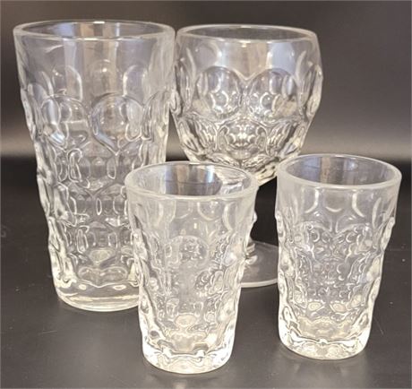 Vintage Heisey Provincial Pattern Glass Set