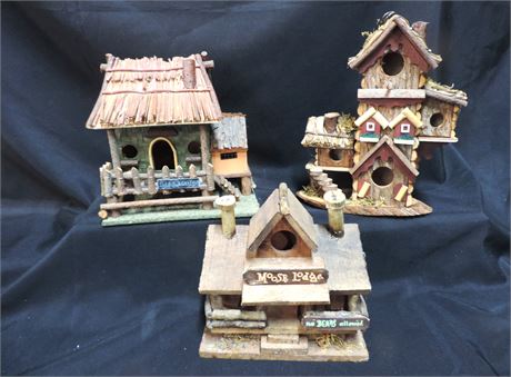 Rustic Wood Bird Houses