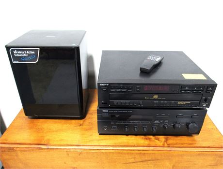 Stereo Equipment: Samsung Subwoofer Sony 5-Disc CD Player Yamaha Stereo Receiver
