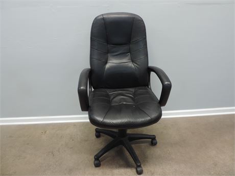 Rolling High Back Faux Leather Office Chair