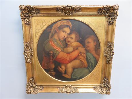 Madonna of The Chair by Rafael Reproduction Painting