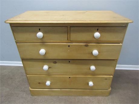 Large Victorian Pine Chest Drawers 1860