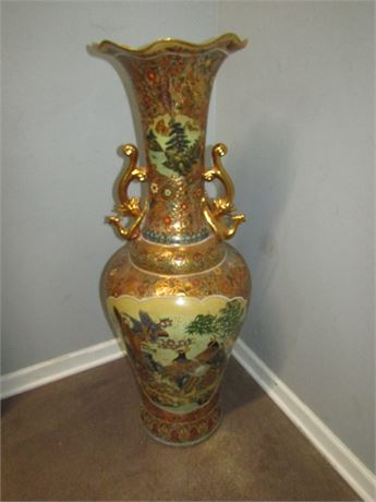 Oriental Satsuma Style Vase