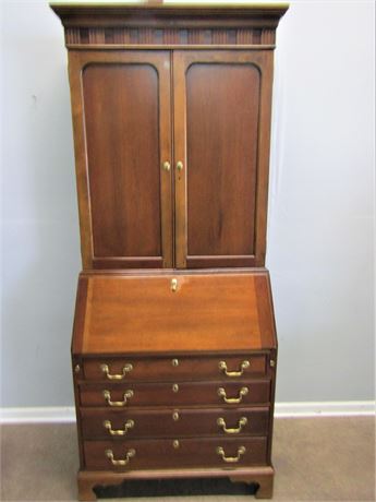 Vintage Cherry Wood Secretary Desk Cabinet by Jasper Cabinet Co.