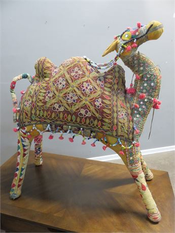 Vintage Rajasthan Patchwork Fabric Large Camel