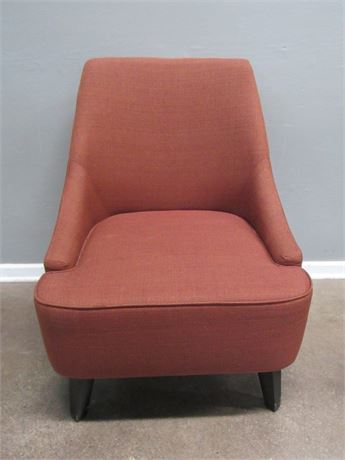 Rust Colored Upholstered Side/Occasional Chair