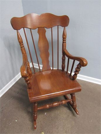 Vintage Mid Century Colonial Style Rocking Chair