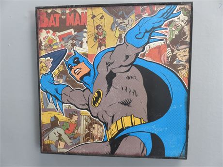 Vintage Style Batman Collage Wall Art