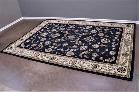 A beautifully decorative Blue / Beige large rug by Florence