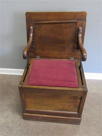 Antique Commode Chair/Table