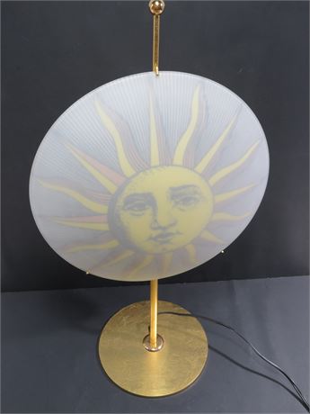 Mid-Century Piero Fornasetti "Sole" Italian Table Lamp
