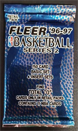1996-97 FLEER BASKETBALL Factory Sealed Pack (Possible Kobe Rookie?)