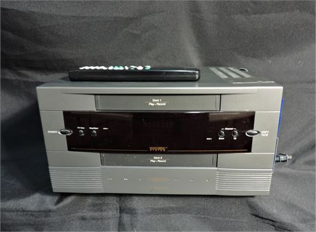 GO Video Dual VCR System Cassette Recorder
