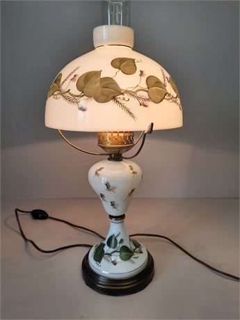 White Hurricane Lamp