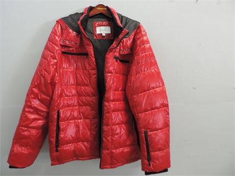 CALVIN KLEIN Man's Red Puffy Coat / Size XXL
