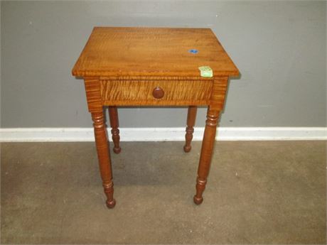 Nice Solid Vintage Oak Side Table