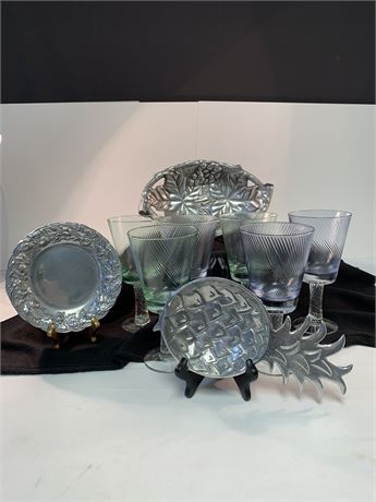 Lot of Glasses and Pewter