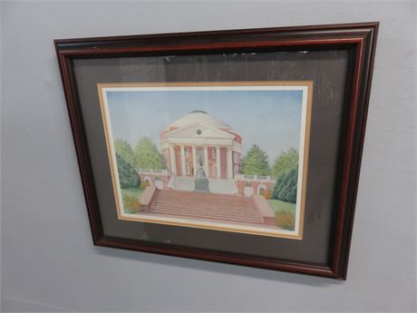 CAMILLA CHURCHILL "Jefferson's Rotunda at UVA" Limited Edition Lithograph