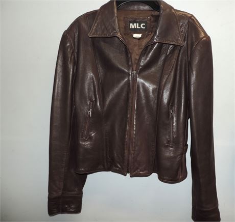 Ladies Size Medium Leather Jacket
