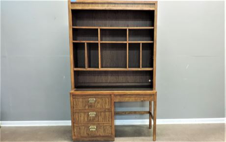 Drexel Heritage Two Piece Desk and Hutch