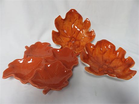 Ceramic Leaf Serving Dish Set