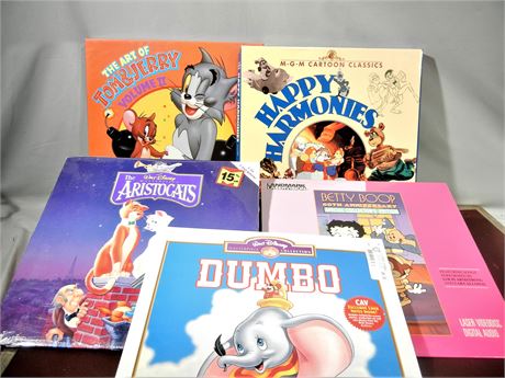 Disney Laserdiscs Collection, Tom & Jerry, Dumbo, Betty Boop, Aristocrats, More