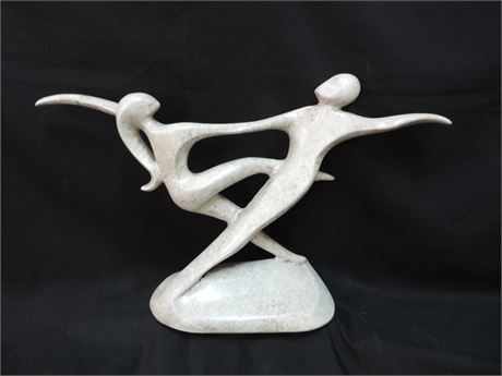 JARU Fine Ceramic Dancing Couple Statue