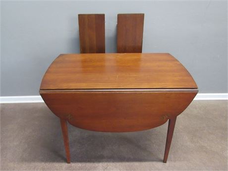 Vintage Cherry Drop-leaf Table with 2 Leaves