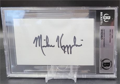 Mike Krzyzewski Autograph Beckett Certified and Encased