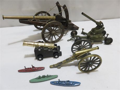 Vintage Die Cast Military Toy Lot